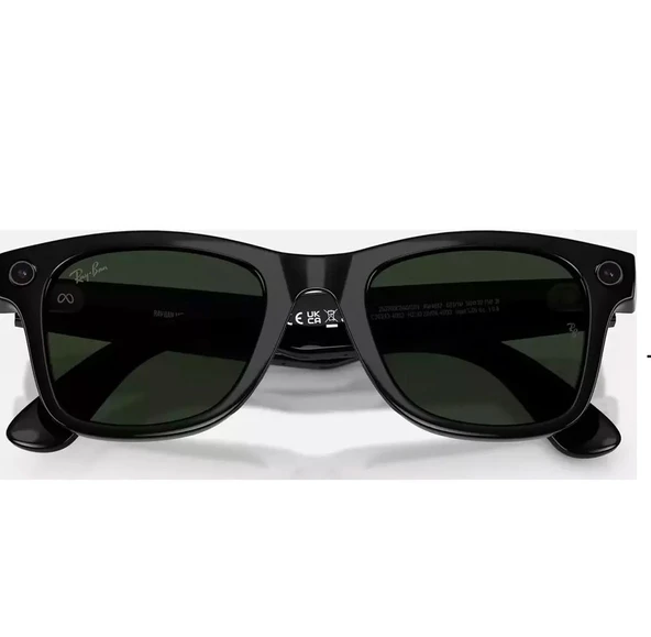 Ray-Ban Meta Wayfarer Gen 2 RW4012 601/1L Parlak Siyah-Şeffaf Yeşil Akıllı Gözlük ürün görseli 1