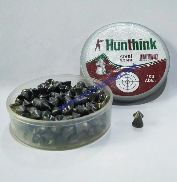 Hunthink 5.5 Sivri Havalı Saçması 100lü Paket ürün görseli 1