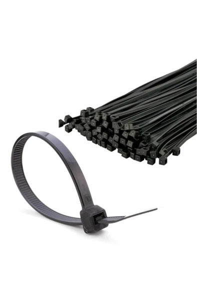 Rutter RT-3102 2,5X150 Kablo Bağı Siyah (100 Adet) -  Çırt Kelepçe - Klips - Kablo Düzenliyici ürün görseli 1