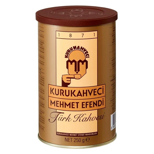 Mehmet Efendi Kahve 250 Gr Teneke Kutu(600.20.20.0002) ürün görseli 1