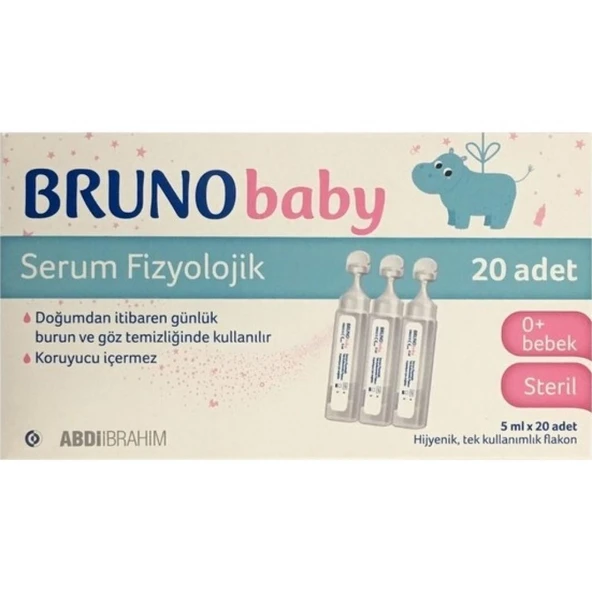 Bruno Baby Serum Fizyolojik 5 ml x 20 Flakon ürün görseli 1