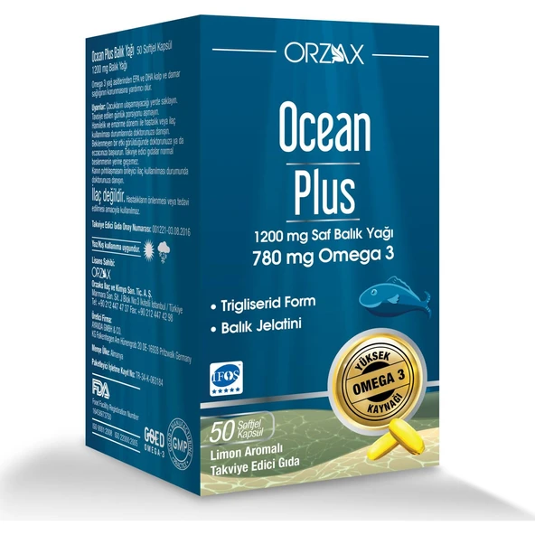 Ocean Plus 1200 mg 50 Softjel Kapsül ürün görseli 1