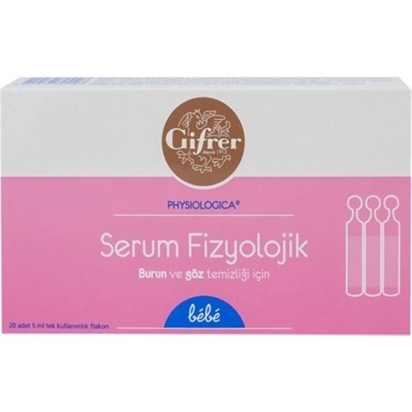 Nurse Harvey's Serum Fizyolojik - Gifrer 5 ml x 20 Flakon ürün görseli 1
