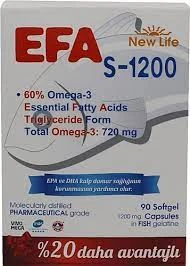 New Life EFA S-1200 mg 90 Kapsül ürün görseli 1