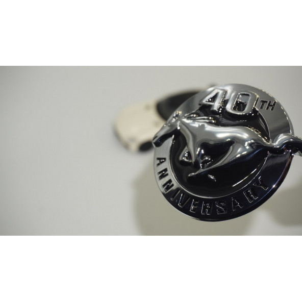 Ford Mustang 40.Yıl Bagaj Body Logo Krom Metal 3M 3D Logo Arma ürün görseli 1