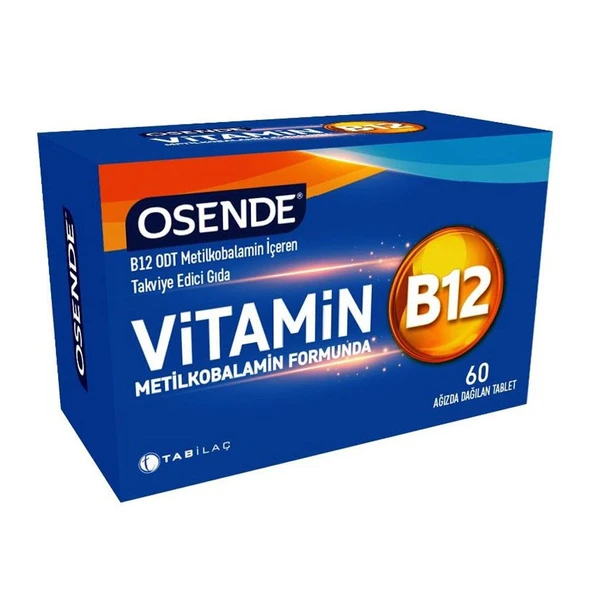 Osende Vitamin B12 60 Ağızda Dağılan Tablet ürün görseli 1