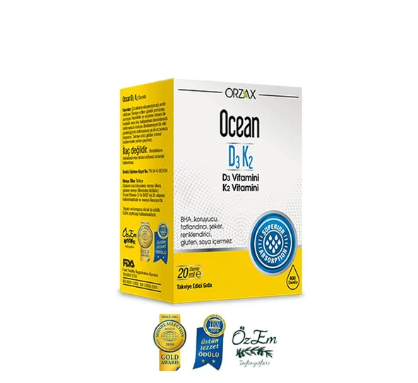 Ocean D3K2 Damla 20 ml ürün görseli 1