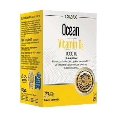 Ocean Vitamin D3 1000 IU Oral Sprey 20 ml ürün görseli 1