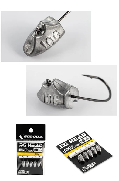 Ecooda Triangular Jighead Owner Hook - Resim 3