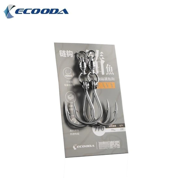 Ecooda Cyan Blue Chain Hook Spanish Mackerel - Resim 2