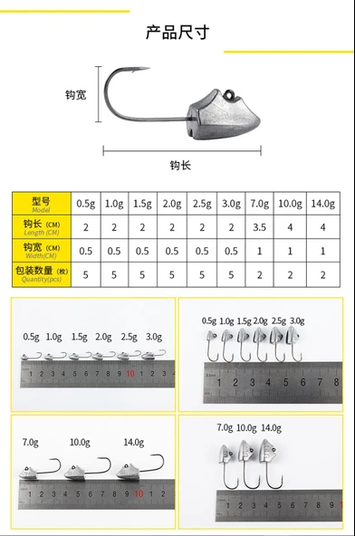 Ecooda Triangular Jighead Owner Hook - Resim 2