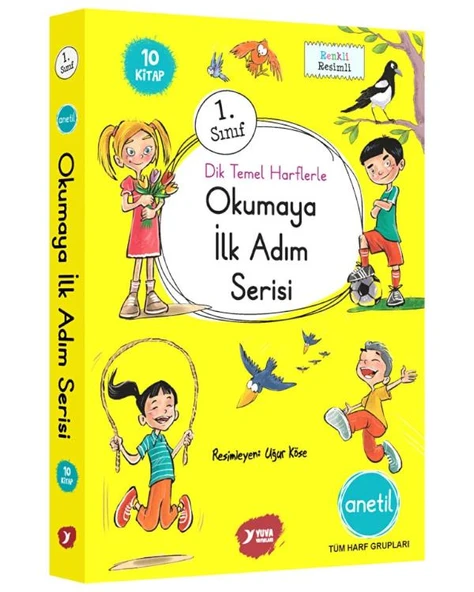 1. Sınıf Dik Temel Harflerle Okumaya İlk Adım Serisi Anetil Yuva Yayınları ürün görseli 1