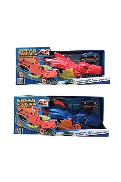 Vardem Araba Fırlatan Dinozor Kamyon Mavi LA-389 ürün görseli 1