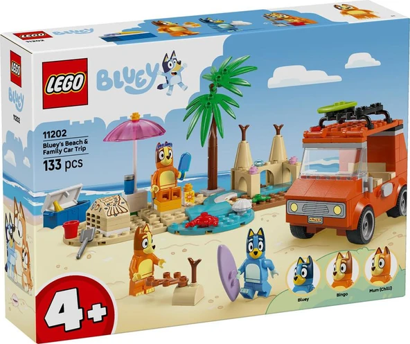 LEGO Bluey 11202 Bluey's Beach and Family Car Trip ürün görseli 1