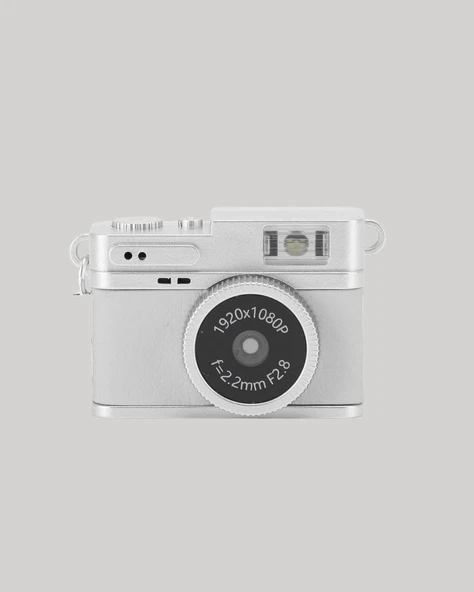 Kompakt Mini Kamera Retro Tasarım 128GB Hafıza 1080P Video ürün görseli 1