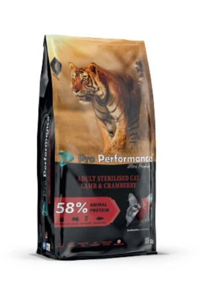 Pro Performance Kuzu Etli ve Somonlu Kısırlaştırılmış Kedi Maması 15 KG ürün görseli 1