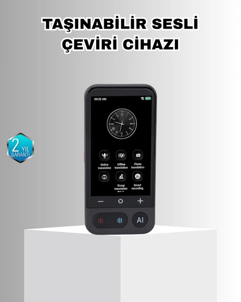 Akıllı Taşınabilir Tercüman – 17 Çevrimdışı, 139 Çevrimiçi Dil Desteği ürün görseli 1