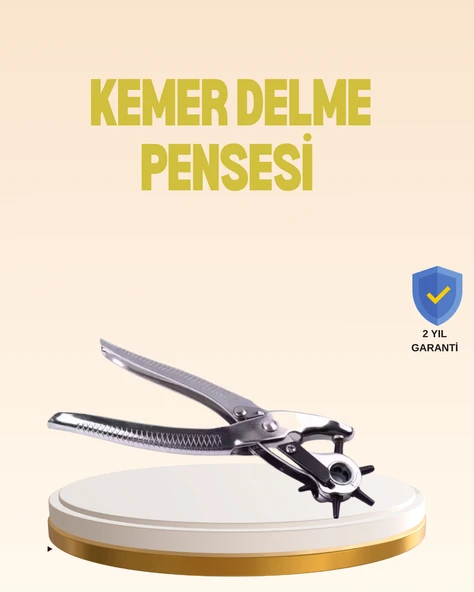 Profesyonel Deri Delme Pensesi Döner Başlıklı Kemer Delici 6 Fonksiyonlu ürün görseli 1