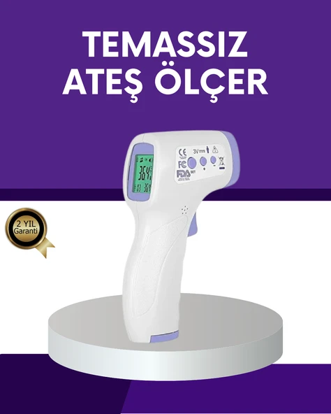 Temassız Ateş Ölçer Dijital Kızılötesi Termometre Hızlı Ölçüm ürün görseli 1