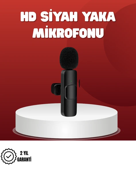 2’li Kablosuz Yaka Mikrofonu iPhone İçin Profesyonel Video Ses ürün görseli 1