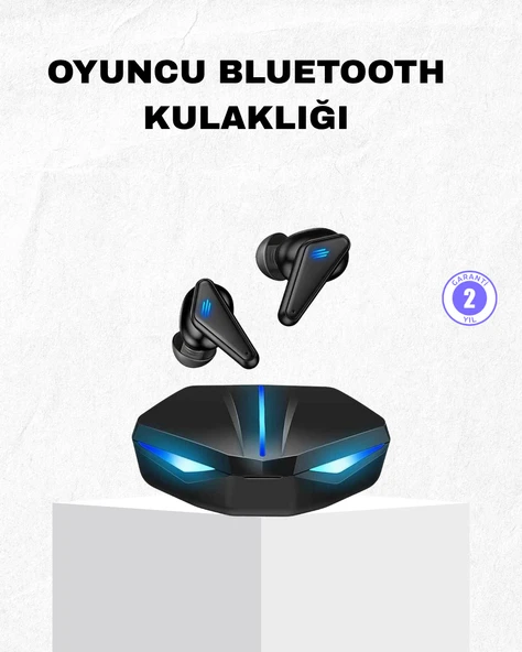 Oyuncu Bluetooth Kulaklık Tam Kablosuz Stereo LED Işıklı ürün görseli 1