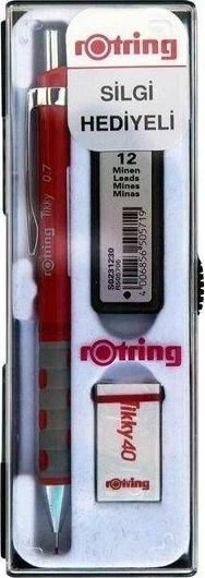 Rotring Tikky 0.7 Versatil Kalem Kirmizi Set ürün görseli 1