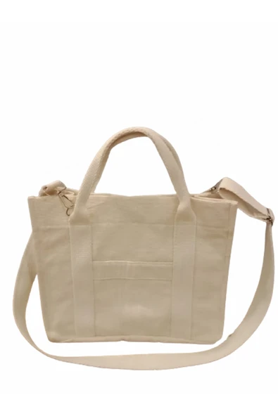 Elbasan Tekstil Kanvas Tote Çanta Büyük Boy 29 x 25cm ürün görseli 1