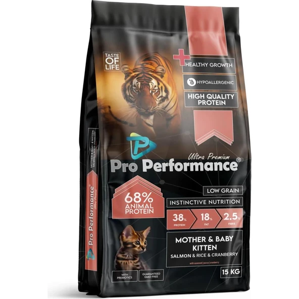 Pro Performance Mother&Baby Kitten Salmon-Rice 15 Kg ürün görseli 1