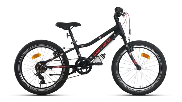 Carraro Red Eagle 20 Jant Hafif Aluminyum Çocuk Bisikleti 6 vites Siyah Kırmızı ürün görseli 1