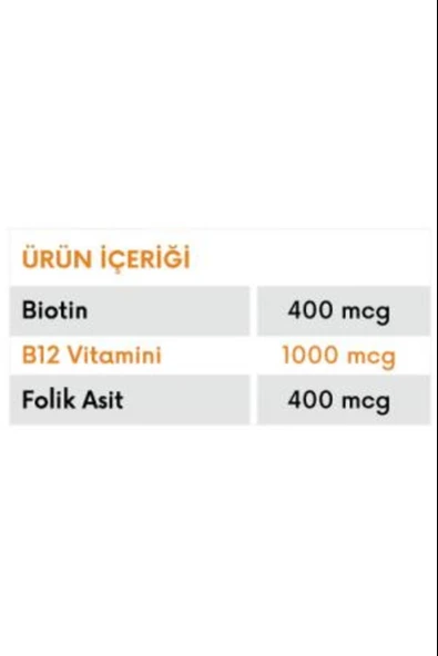 New Life B12 Plus Methylcobalamin 30 Tablet 3 Adet - Resim 2