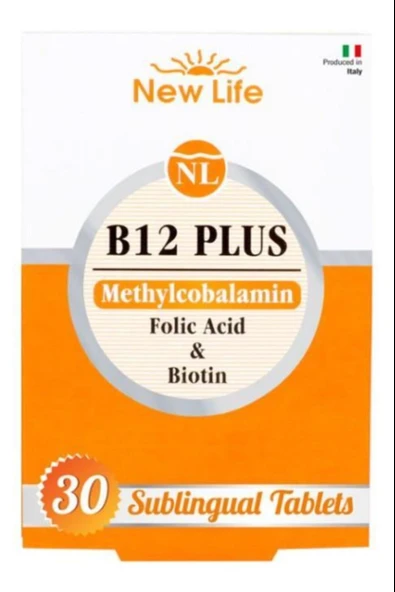 New Life B12 Plus Methylcobalamin 30 Tablet ürün görseli 1