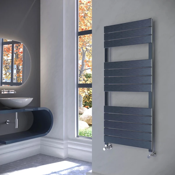 Lojimax Alüminyum Dekoratif Havlupan Zeus Plus 1750 x 500 18  Dilim | İnoks Fırçalı Eloksal | Yüksek Isıl Güç | 5 Yıl Üretici Garantisi ürün görseli 1