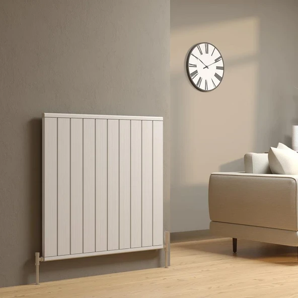Lojimax Alüminyum Dekoratif Radyatör Flat Line 600 x 1494 15  Dilim | Dokulu Antrasit Gri | Yüksek Isıl Güç | 5 Yıl Üretici Garantisi ürün görseli 1