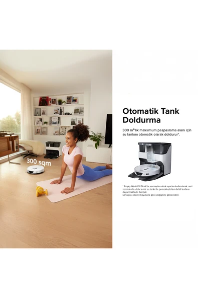 Roborock S7 Max Ultra Beyaz Akıllı Robot Süpürge - Resim 8