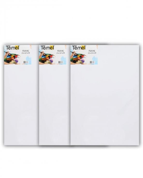Temel 35x50 cm 3’lü Tuval ürün görseli 1