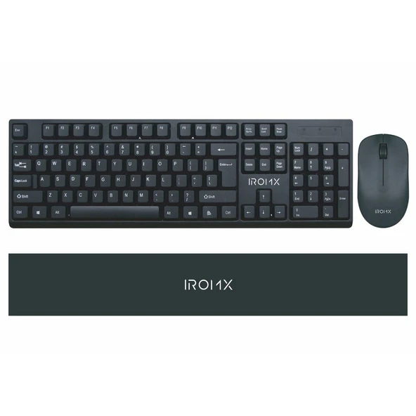 IROMX SW20C TR Yüksek kalite Kablosuz Q Klavye Mouse Set Siyah ürün görseli 1
