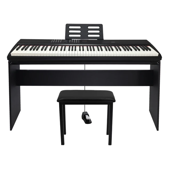Jwin Sapphire SDP-112 Çekiç Aksiyonlu 88 Tuşlu Dijital Piyano Taşıma Çantası Hediyeli + Tabure ürün görseli 1
