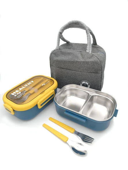 Valkyrie Isı Yalıtımlı Termal Çantalı Çelik Lunch Box – BPA’sız, Sızdırmaz, Çok Bölmeli Yemek Kabı Su Yeşili ürün görseli 1