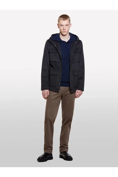 Sisley   Pamuk Karışımlı Dar Kesim Cepli Kadife Chino Pantolon Erkek 0C7 Pantolon - 324A41ZNSF04R ürün görseli 1
