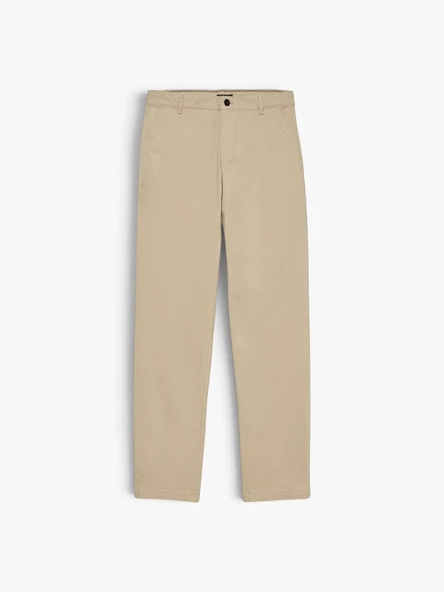 Slim Fit Vintage Efekt Chino Pantolon Erkek Bej Pantolon - 325A4DM6SF02Y