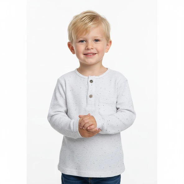 Önü Düğmeli Erkek Çocuk Sweat ürün görseli 1