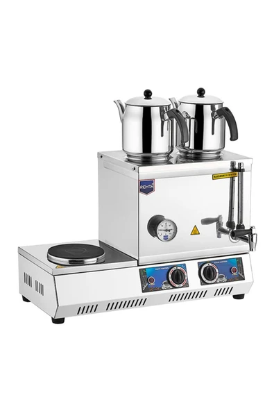 Remta 40 Model Çift Demlikli Elektrikli Çay Kazanı-Çay Ocağı-28 Lt.- K34 - Demlik dahil değildir. ürün görseli 1