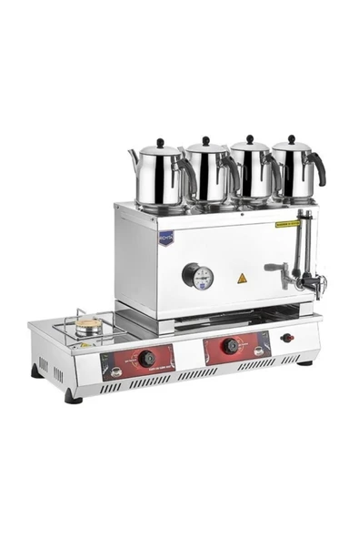 Remta 85 Model 4 Demlikli Doğalgazlı Çay Kazanı-Çay Ocağı-58 Lt-Ce Belgeli-N14-Demlik Hariç Satılmaktadır ürün görseli 1