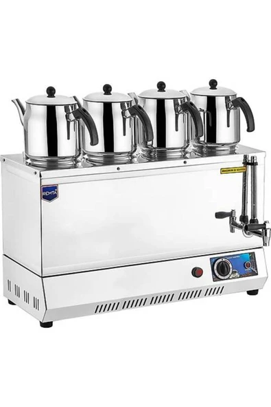 Remta 85 Model 4 Demlikli Elektrikli Çay Kazanı-Çay Ocağı-43 Lt-EP04-Pleytsiz Çay Ocağı Kazanı-4 Adet Demlik Hediyeli ürün görseli 1
