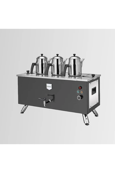 Remta Çift Cidarlı 3 Demlikli Elektrikli Kahveci Çay Ocağı 32 lt - EP03(L)-Demlikler Dahil ürün görseli 1