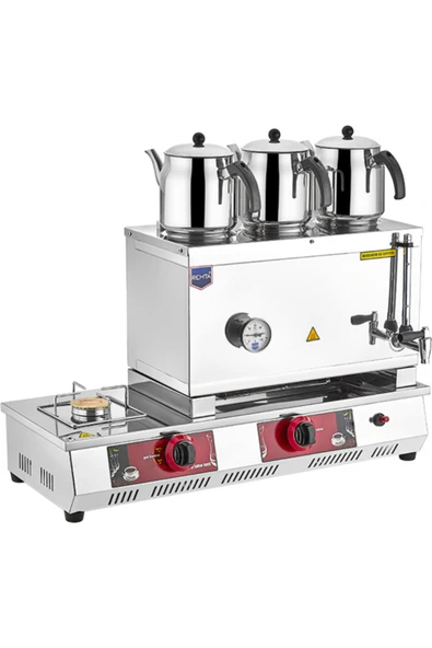 Remta 55 Model 3 Demlikli Doğalgazlı Çay Kazanı-Çay Ocağı-33 Lt-Ce Belgeli-N13-Demlik Dahil Değildir ürün görseli 1