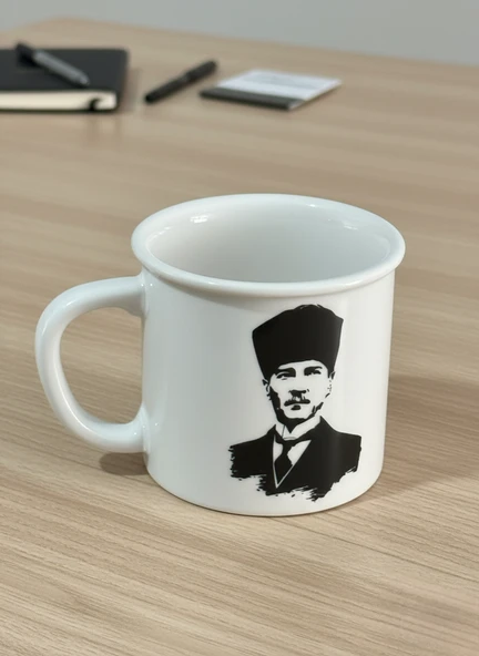 Porselen Kupa Atatürk Desenli 250 cc ürün görseli 1
