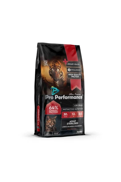 Pro Performance Kuzu Etli ve Somonlu Kısırlaştırılmış Kedi Mamas 2 KG ürün görseli 1