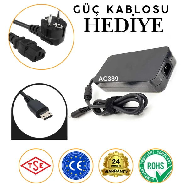 MSI GP66 Leopard ile Uyumlu Notebook Adaptör Şarj Cihazı ürün görseli 1