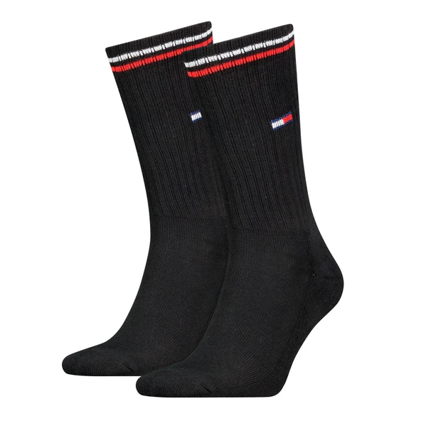 Tommy Hilfiger   TH UNI TJ SOCK 2P IC Uniseks Siyah Çorap - S701228176 ürün görseli 1
